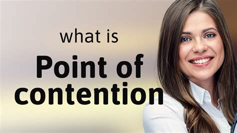 define a point of contention.